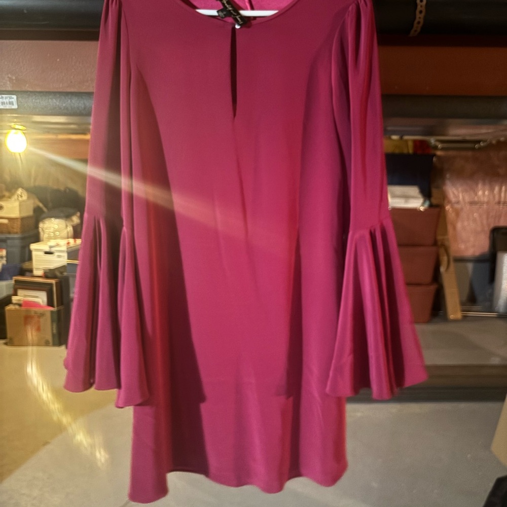 New without tags Elizabeth and James Fuchsia Long Sleeve Dress